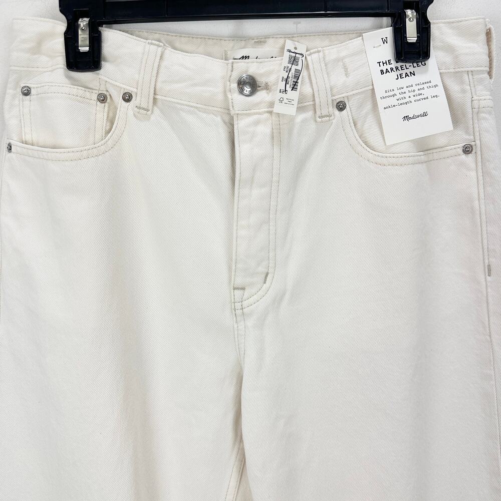 Madewell The Tall Darted Barrel Leg Jean Vintage Canvas Rigid Denim 26T NWT - Picture 10 of 16